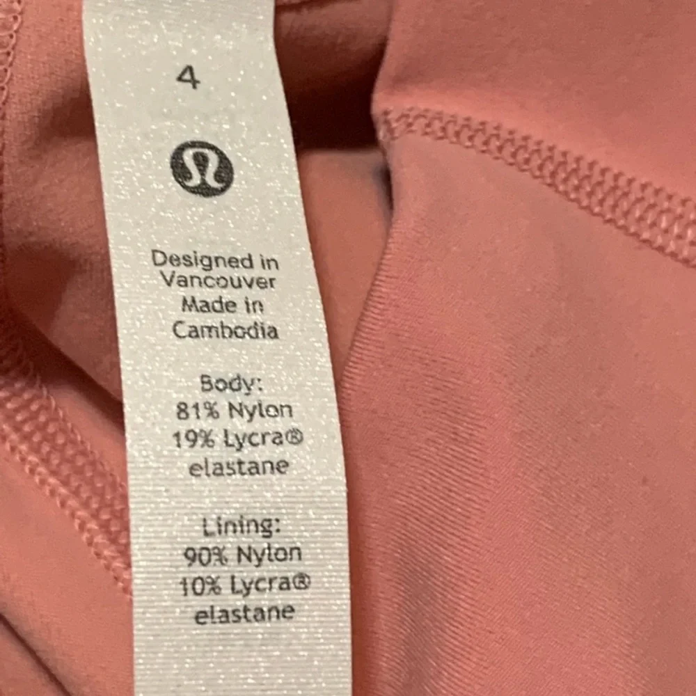 lululemon athletica High-Rise Leggings in Peach and Burgundy